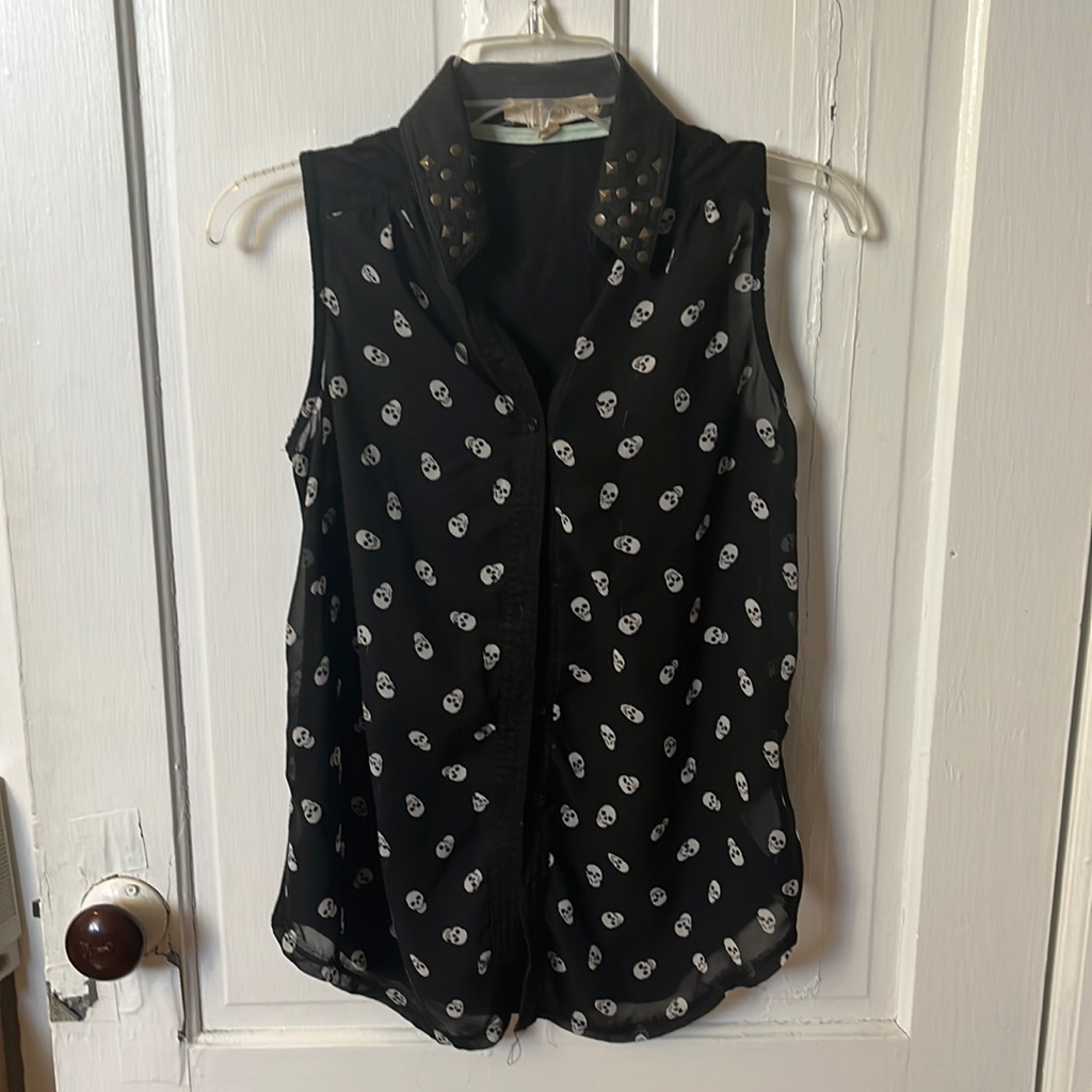 Skull Patterned Blouse